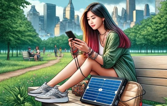 Integrando la Energía Solar en la Vida Urbana para Cargar tu móvil