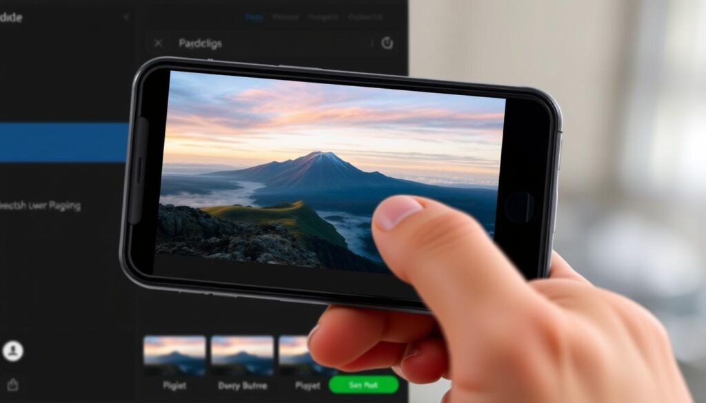 Genera una imagen de la aplicación PhotoDirector con una interfaz intuitiva y fácil de usar.