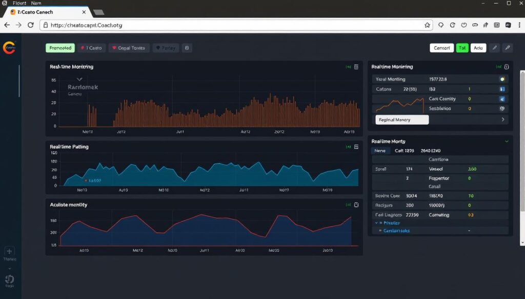 Generar imagen de la aplicación Castro mostrando su interfaz de monitoreo en tiempo real Generar imagen de la aplicación Castro mostrando su interfaz de monitoreo en tiempo real