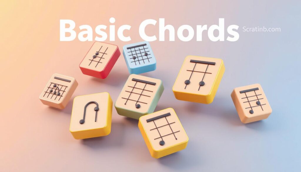 Imagen de Basic Chords3D mostrando acordes en 3D Imagen de Basic Chords3D mostrando acordes en 3D