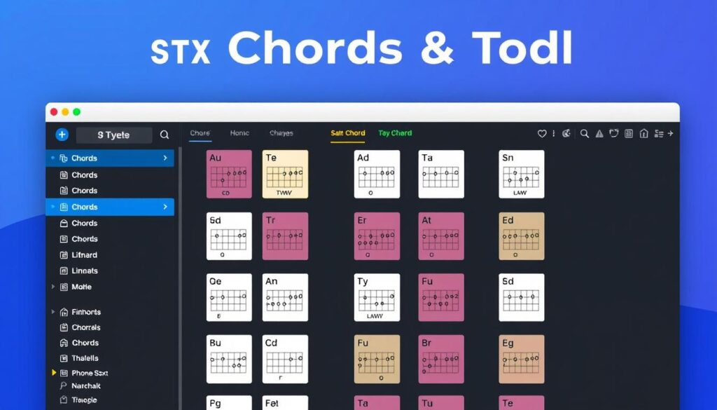 Imagen de Smart Chords & Tools con su biblioteca de acordes Imagen de Smart Chords & Tools con su biblioteca de acordes