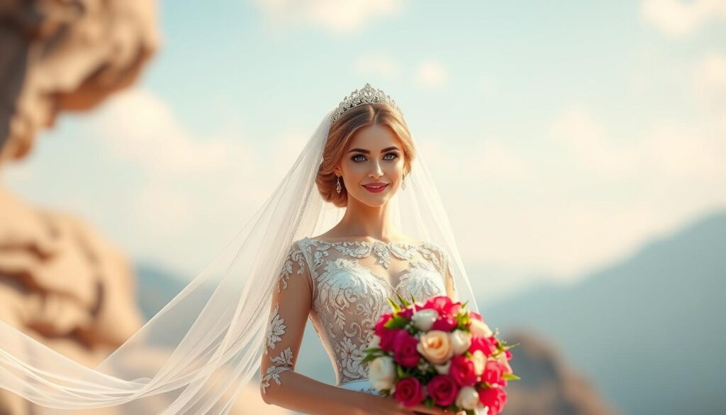 Imagen de una novia virtual creada con Candy.ai