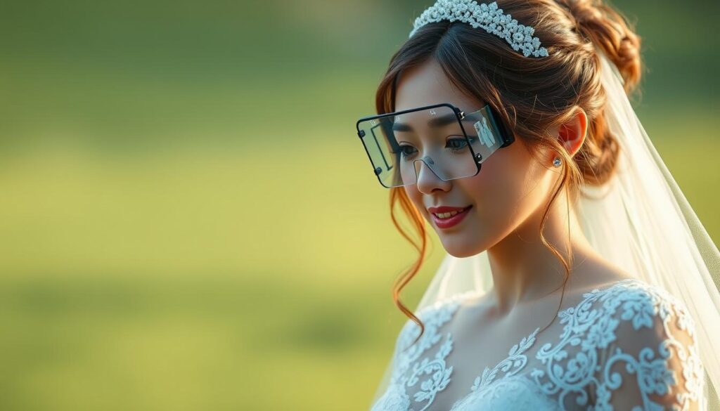 Imagen de una novia virtual creada con Tingo AI, mostrando una interacción emocional con el usuario.