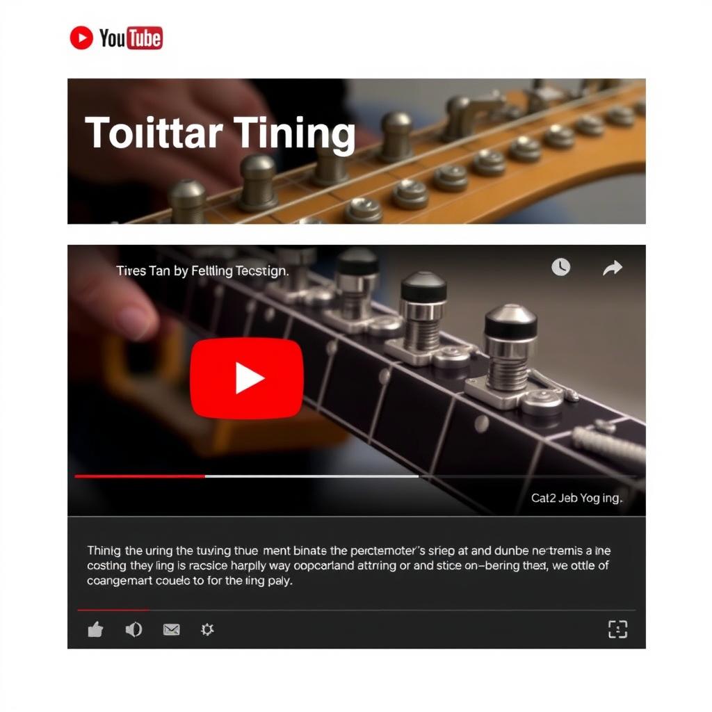 Tutorial de YouTube sobre afinación de guitarra