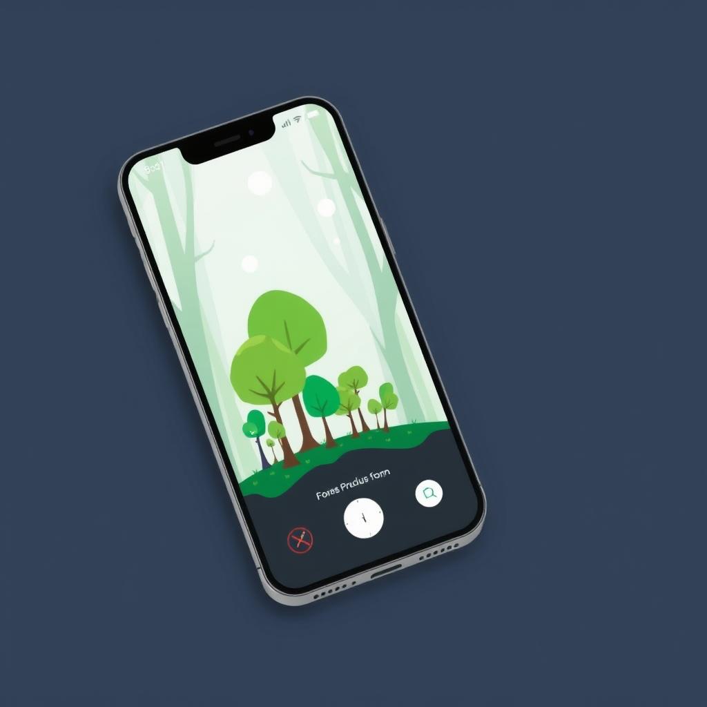 Aplicación Forest mostrando árboles creciendo mientras se evita el uso de WhatsApp y otras aplicaciones Aplicación Forest mostrando árboles creciendo mientras se evita el uso de WhatsApp y otras aplicaciones