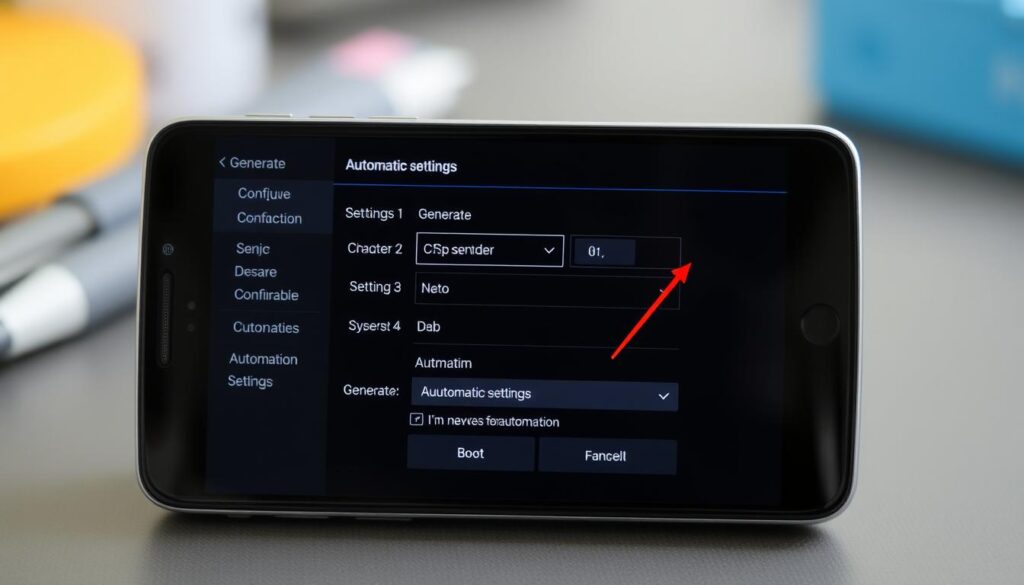 Generar imagen de MacroDroid configurando automatizaciones en un dispositivo Android Generar imagen de MacroDroid configurando automatizaciones en un dispositivo Android