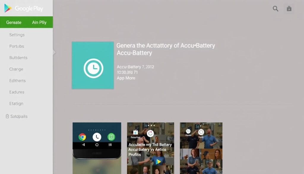 Generar imagen de la aplicación AccuBattery en Google Play Store Generar imagen de la aplicación AccuBattery en Google Play Store