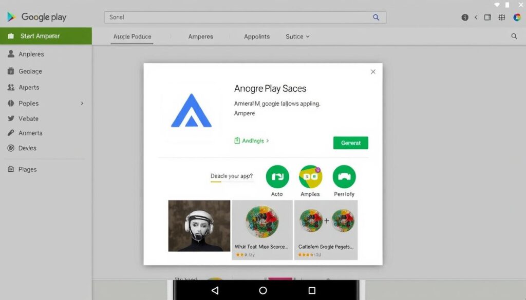Generar imagen de la aplicación Ampere en Google Play Store Generar imagen de la aplicación Ampere en Google Play Store