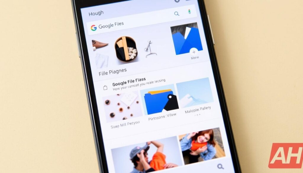 Imagen de la aplicación Google Files en un dispositivo móvil