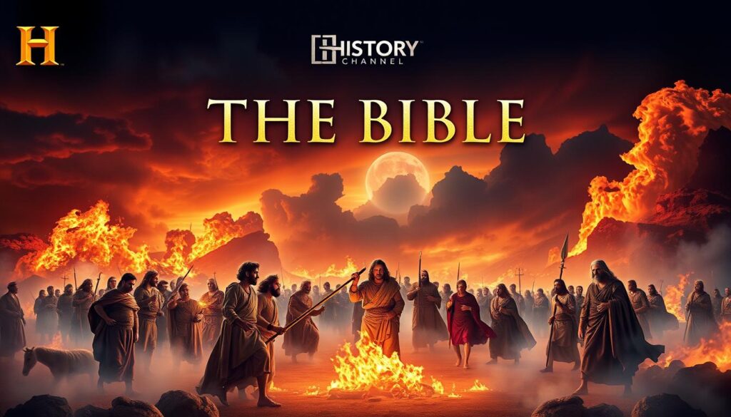 Imagen de la miniserie "La Biblia" del History Channel con escenas bíblicas