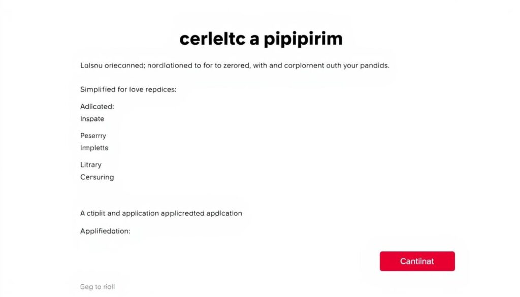 Imagen de un formulario de solicitud de crédito simplificado