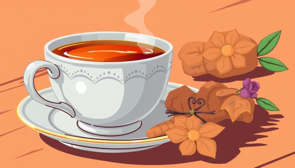 Imagen de una taza de té de jengibre