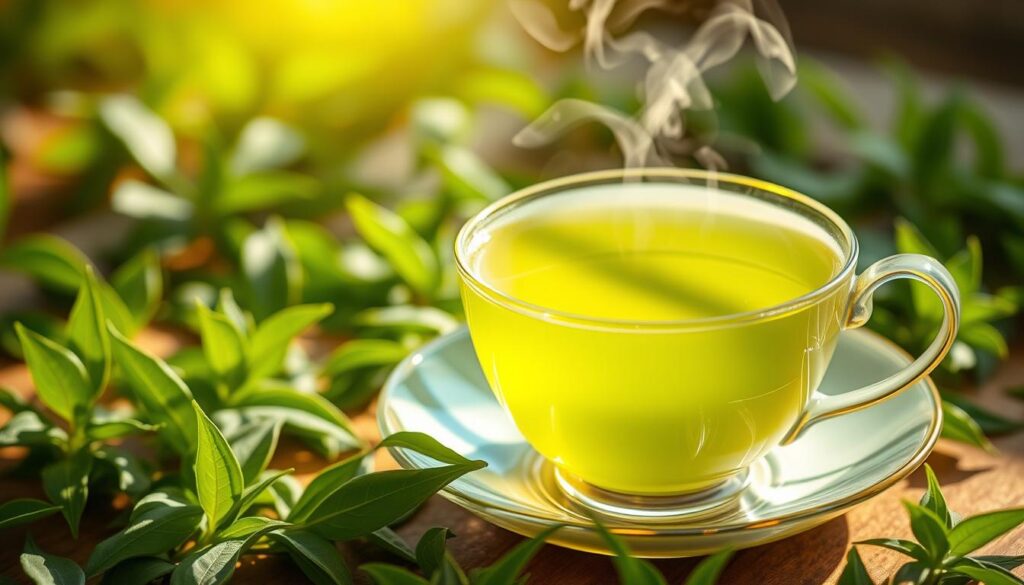 Imagen de una taza de té verde