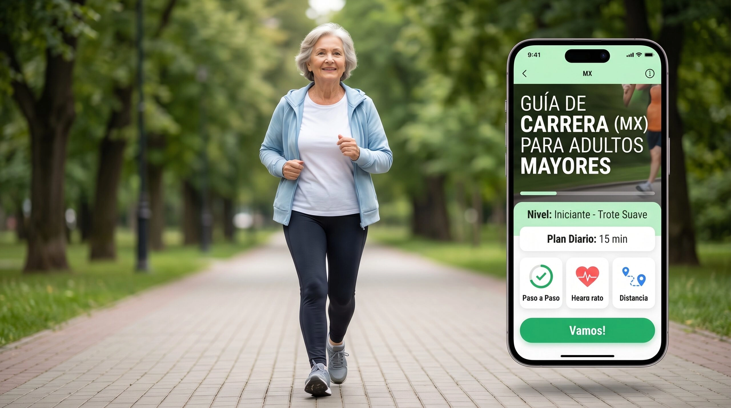 Empezar a correr con app guía