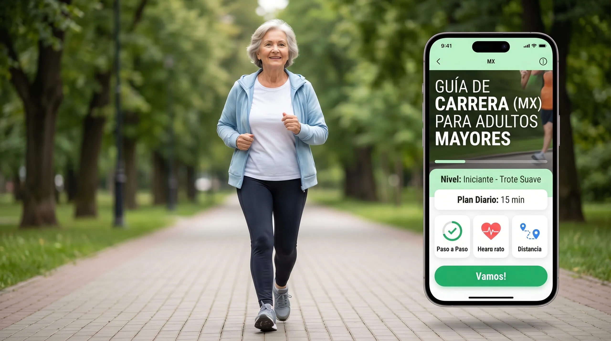 Empezar a correr con app guía