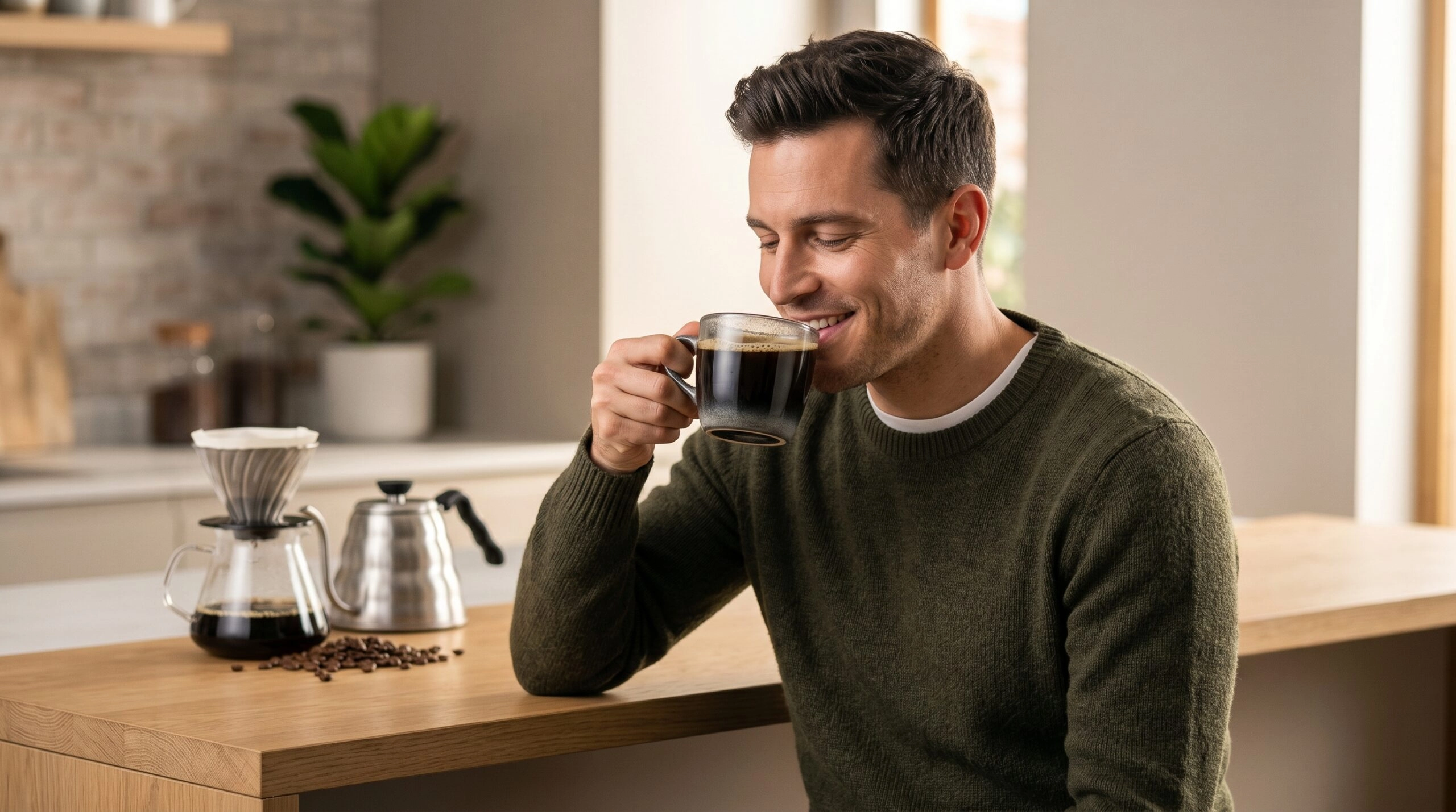 Café suave para el estómago