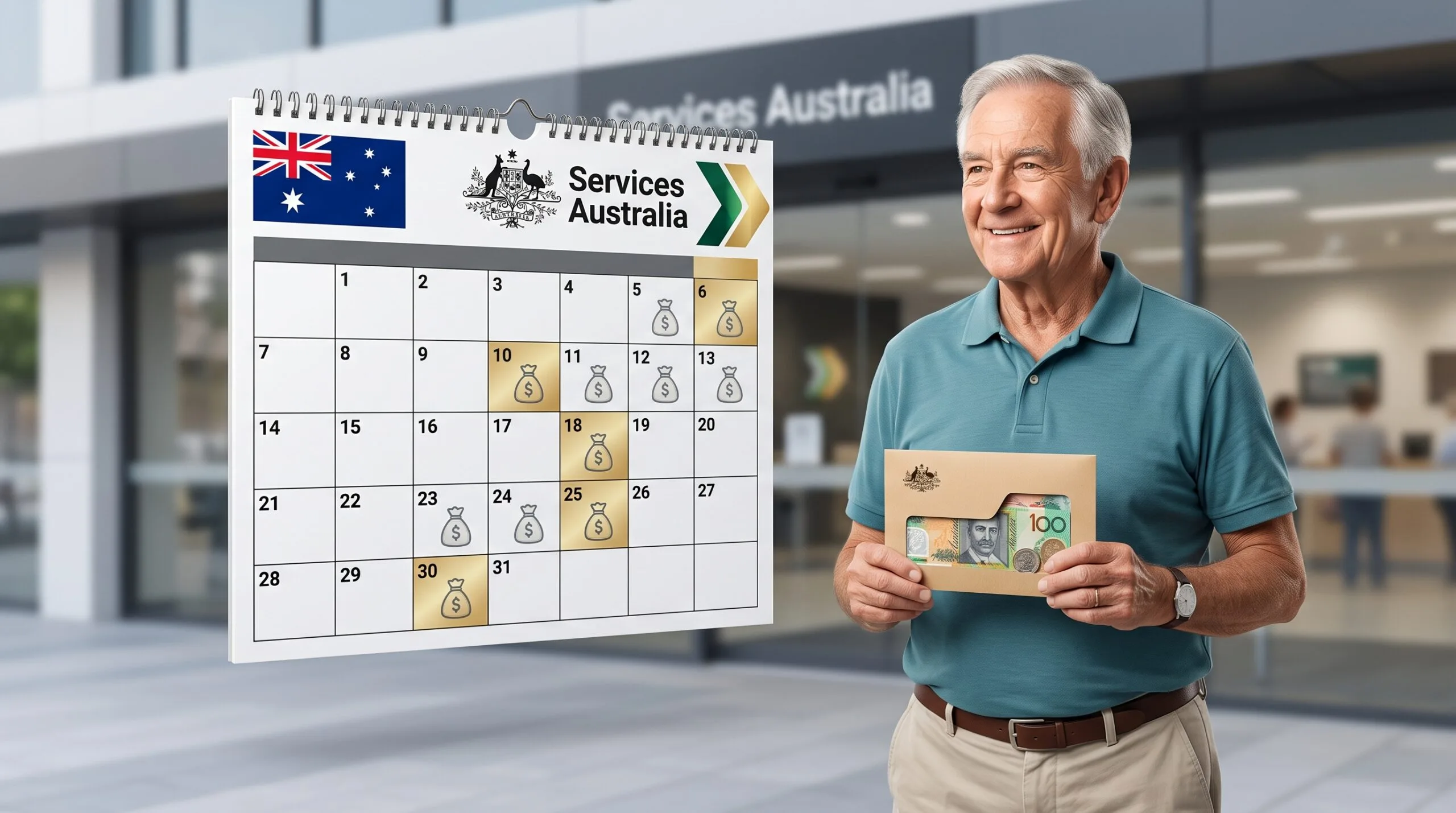 Calendario de pagos de pensión en Australia
