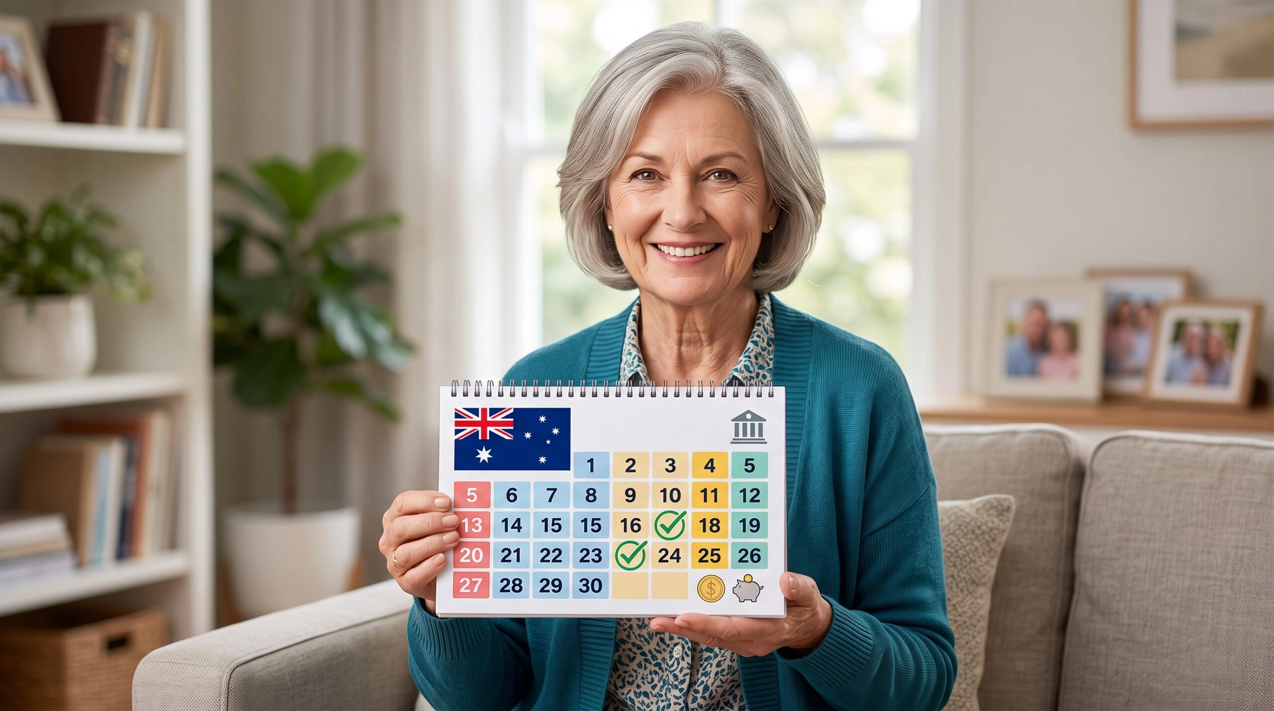 Personas mayores consultando las fechas de pago de Age Pension en Australia