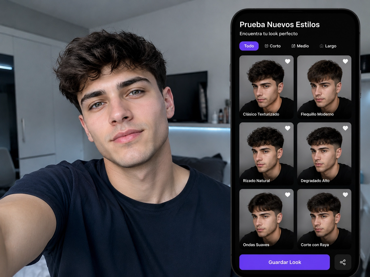 Aplicación para probar cortes de cabello con inteligencia artificial