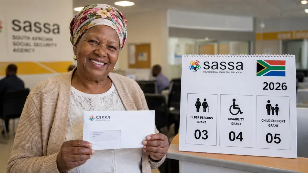 Calendario de pagos SASSA 2026 en Sudáfrica