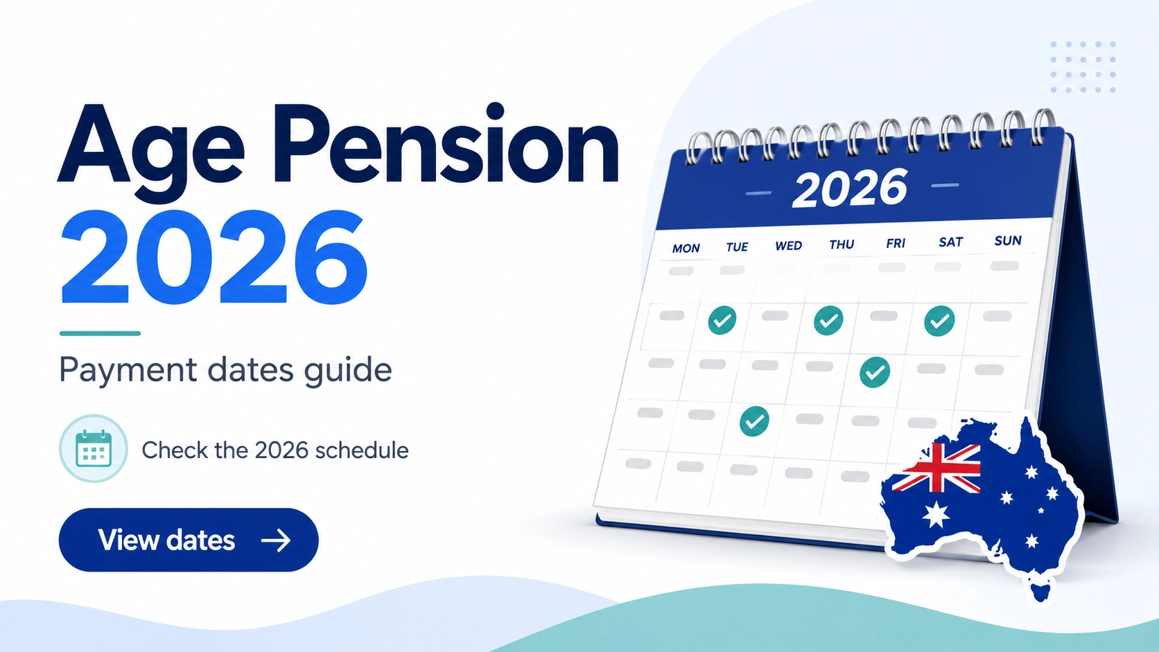 Calendario Age Pension 2026 Australia
